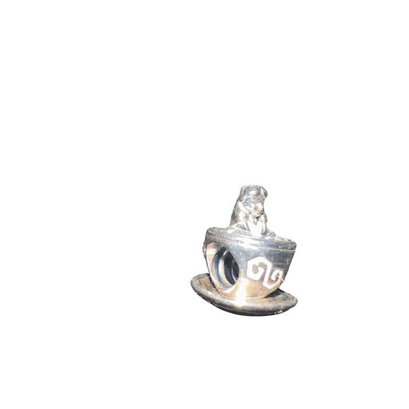 Disney Parks Exclusive Pandora Charm: Alice in Wonderland inTeacup, Retired - Picture 1 of 3